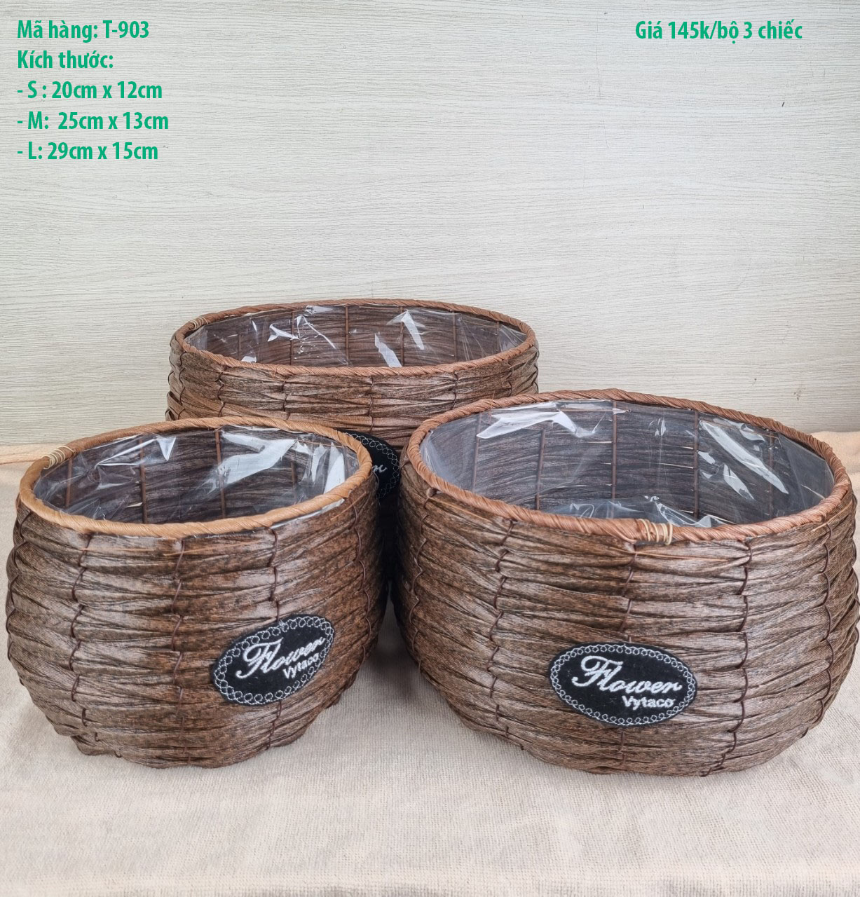 Giỏ cắm hoa, Giỏ ghép hoa lan hồ điệp