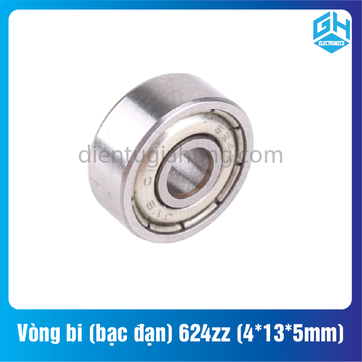 Combo 1 cặp 2 cái Vòng bi (bạc đạn) 624zz loại (4*13*5mm)