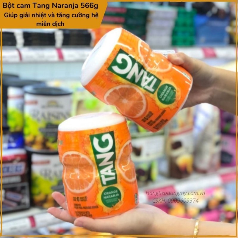 Bột pha nước cam tang bổ sung vitamin c của mỹ 566gr