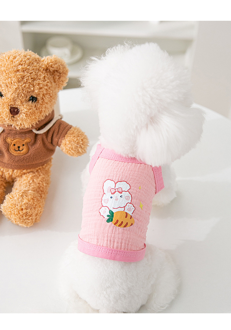 áo 2 dây in hình so cute cho chó mèo - T3 PETS SHOP