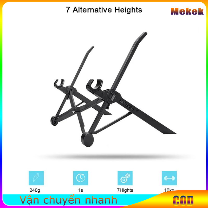Laptop Stand Compatible For K2, Portable Laptop Holder With Triangular Support, Adjustable Height 7.6" To 10.2" Notebook Stand