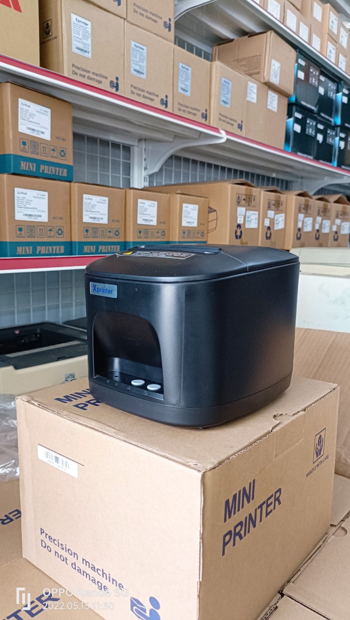 Máy in nhiệt bill hai cổng usb và lan xprinter q80b bh 12 tháng