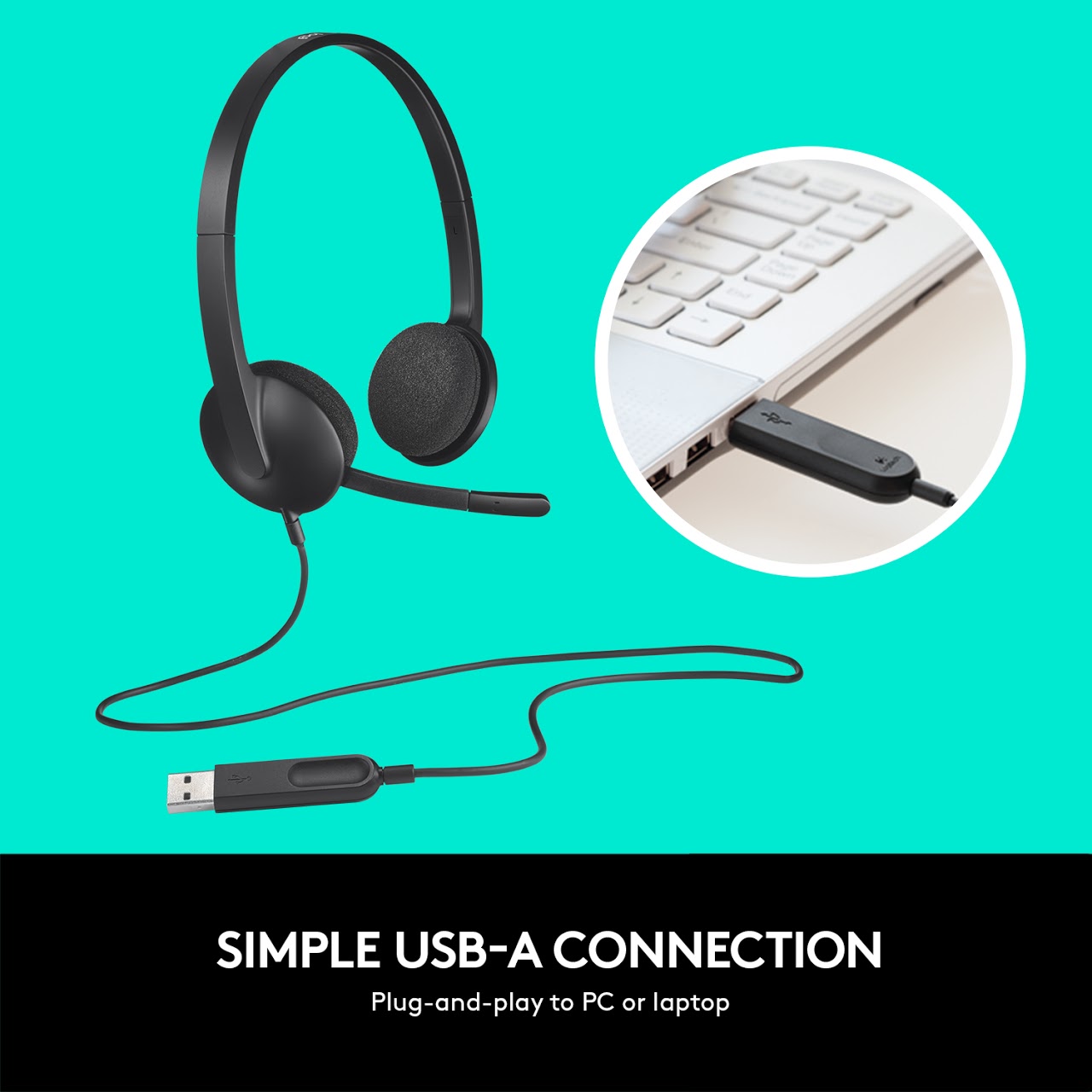 logitech h340 usb headset with mic