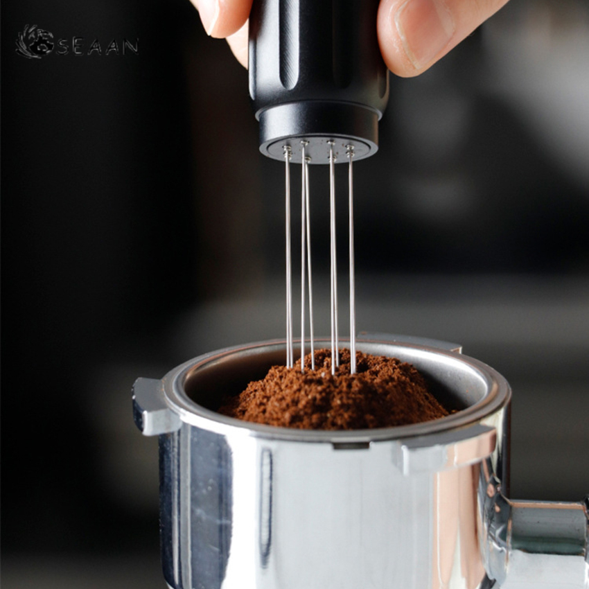 WDT Tools Coffee Needle Distributor Mag-netic Leveler Stirrer With Stand For Tamper Espresso Maker Accessories Barista Tools
