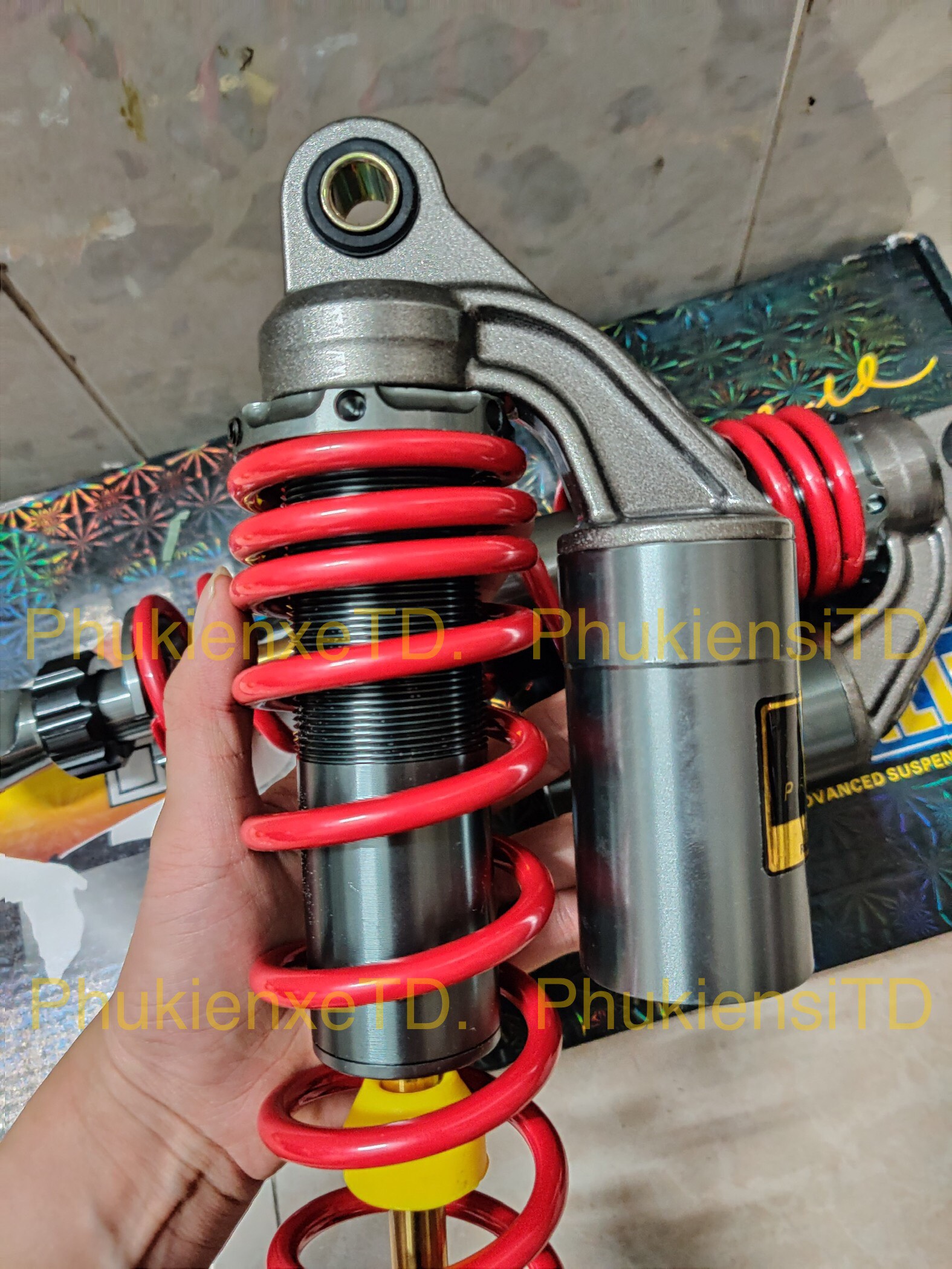Phuộc RCB NITRON bình dầu lắp Dr Wave Elegant Axelo Future Charly Cub Sirius Jupiter Taurus Caphe Suviva Magic...