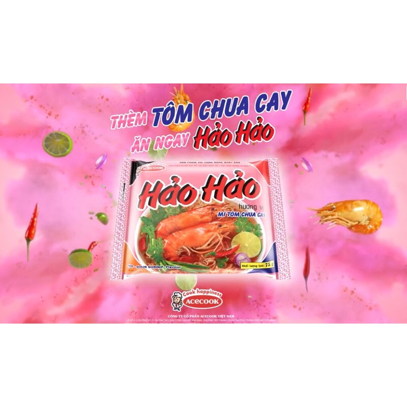 Mì hảo hảo tôm chua cay gói 75g