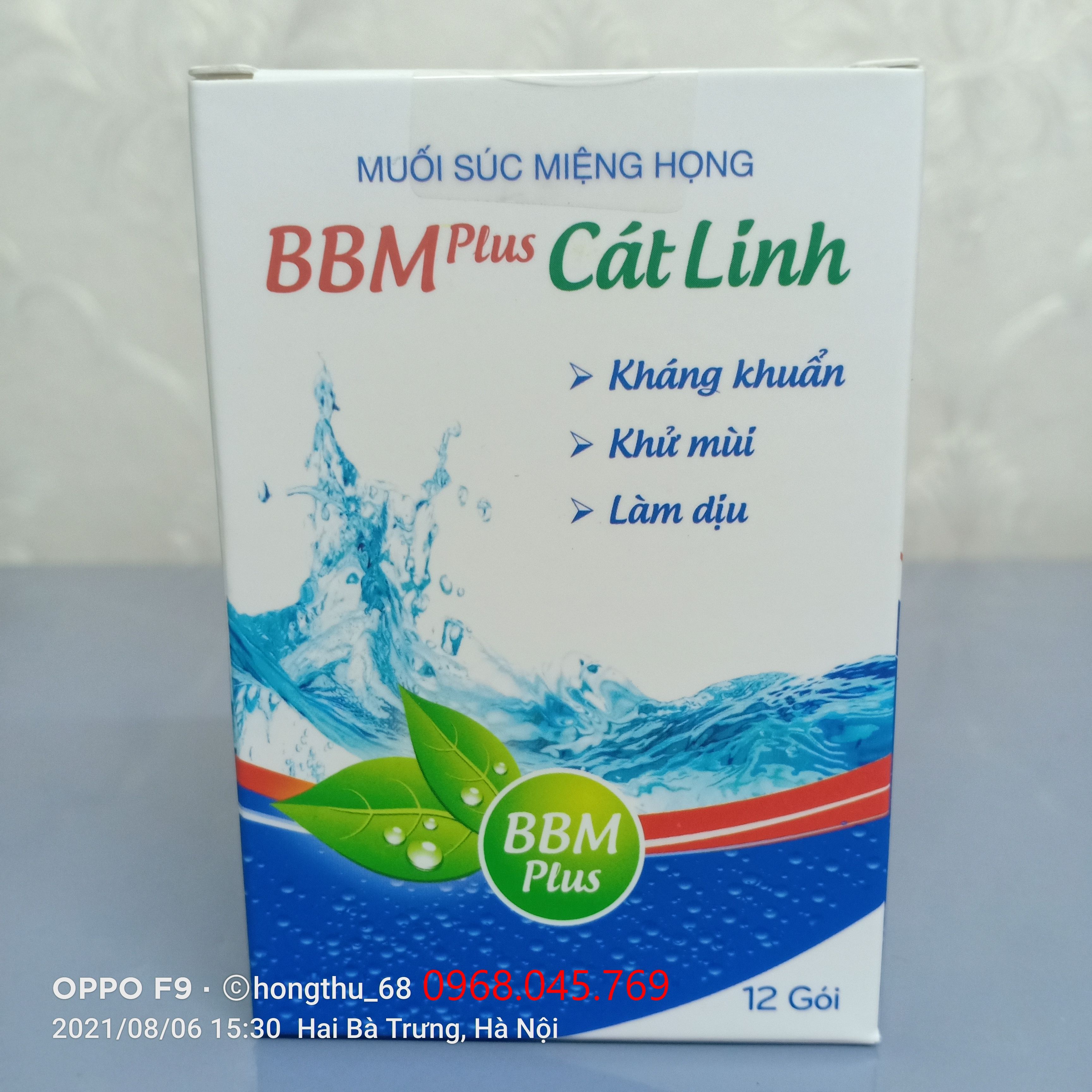 Muối súc miệng họng BBM Plus Cát Linh
