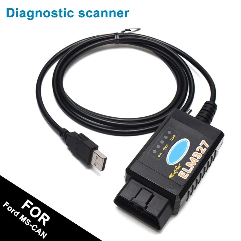 【Value Bundle】 2023 Elm327 Usb Obd2 Modified Diagnostic Scanner Tool For Ford Ms-Can Hs-Can Mazda