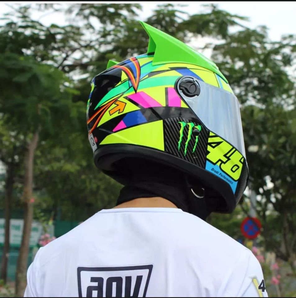 Đuôi Gió Gắn Mũ Bảo Hiểm Fullface (Có Ảnh Thật)