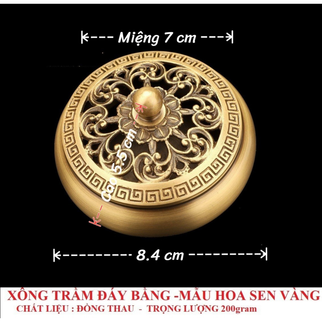 Lư đồng xông trầm, lư xông trầm đáy bằng xông nụ trầm hương ,nhang trầm hương thay cho thác khoi' trầm hương