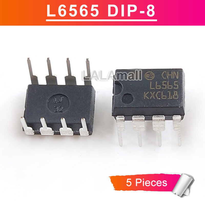 5pcs l6565 dip8 l6565n dip-8 dip power management chip ic new original