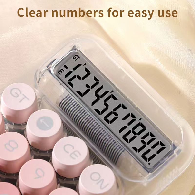 【Trick or Treat Alliance Mall】Gradient Large Button Calculator Large Screen Electronic Calculator 10 Digit Student Calculator.