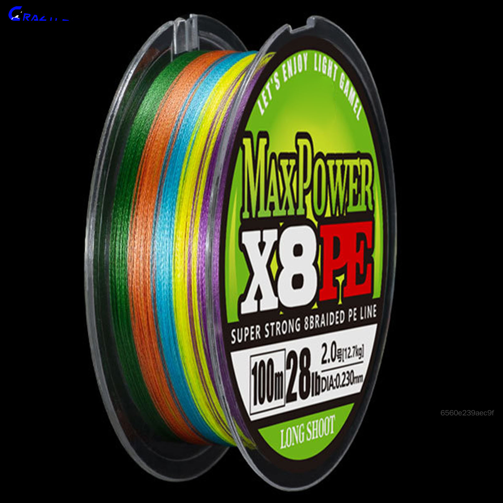Crazyfly Braided Fishing Line Not Fade PE Lines 8 Strands