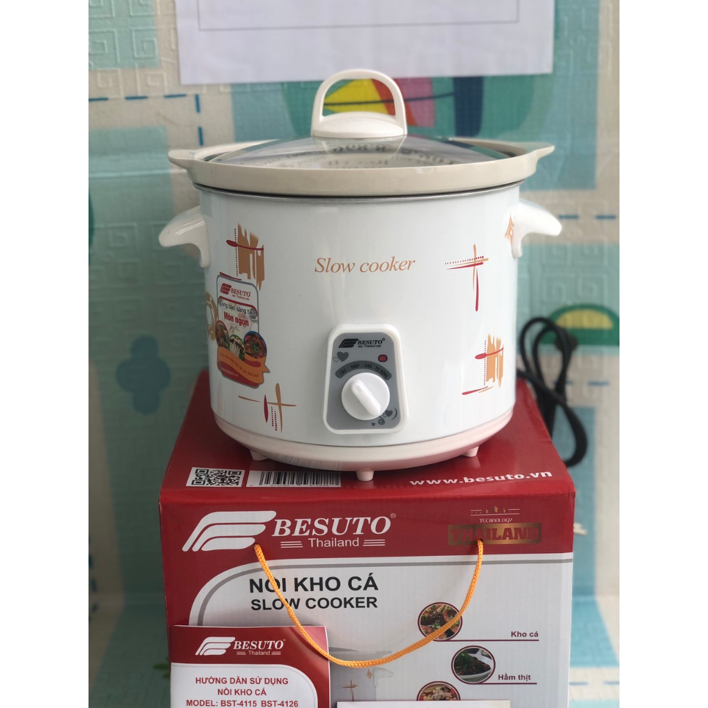 Nồi Nấu Chậm Nồi Kho Cá Besuto Thái Lan Lòng nồi dạng Sứ Dung tích 2.5L GIÁ SIÊU RẺ Nấu ngon an toàn Bảo hành 12 Tháng | Lazada Việt Nam