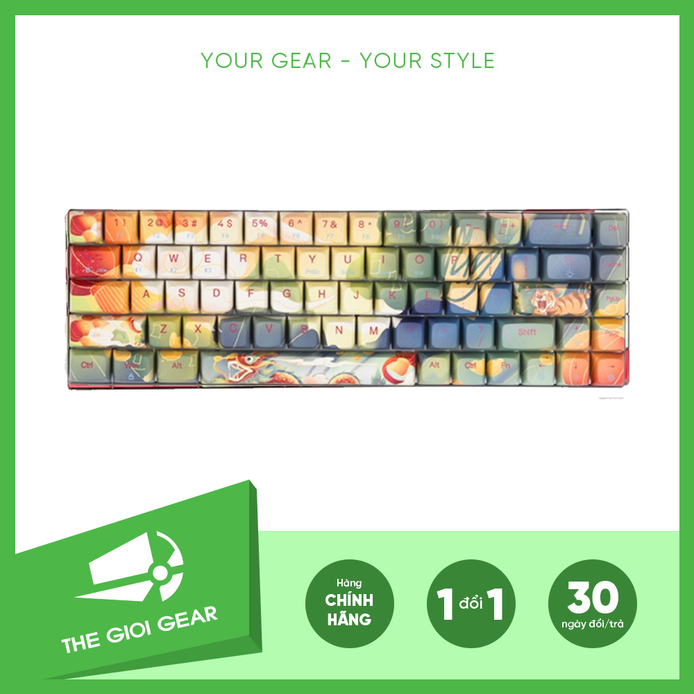 Bàn phím cơ máy tính không dây - newmen gm680 - jungle dual mode