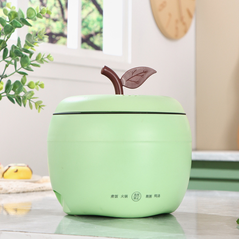 MiaXia Joy Apple-shaped electric cooker, mini electric cooker, multi-function rice cooker, smart instant noodle pot, non-stick pot