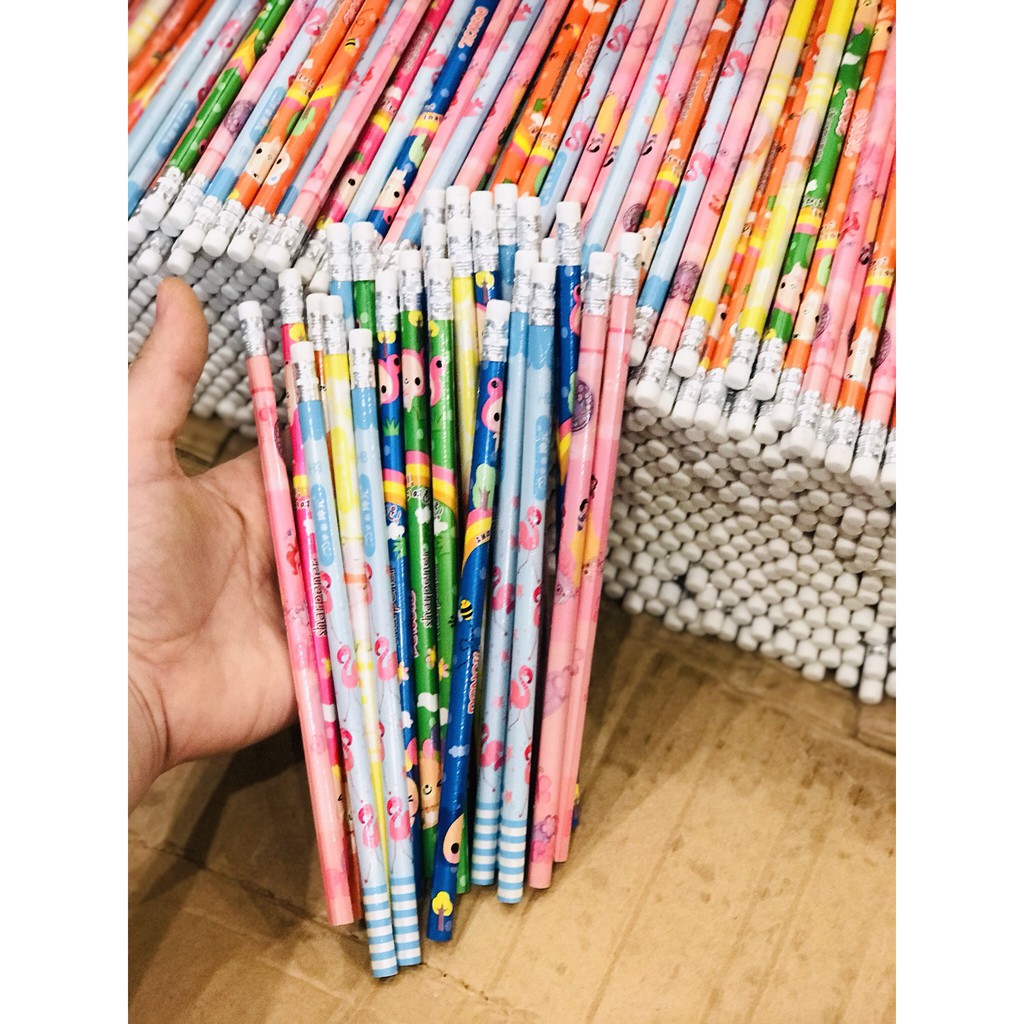 Bút chì HB  hoạt hình dễ thương cho bé (5 cây)