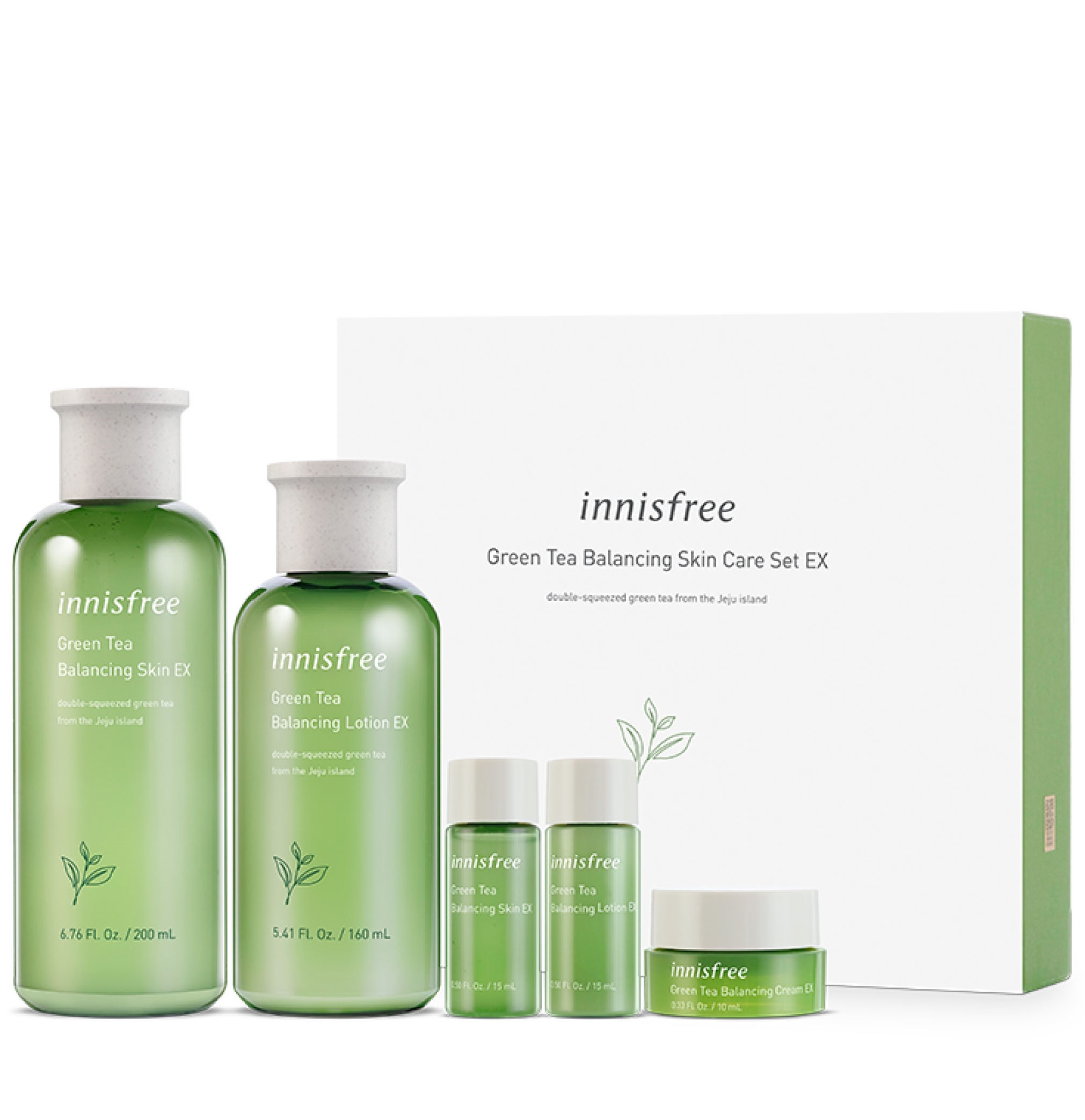 innisfree green tea set