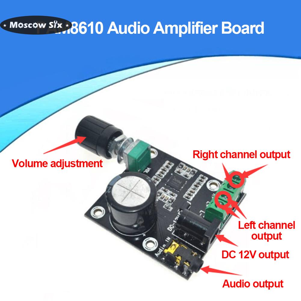 Pam8610 class d digital audio amplifier board 15w+15w stereo audio power amp 12v
