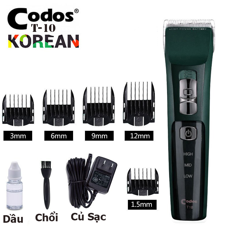 Tông đơ cắt tóc chuyên nghiệp Codos T10