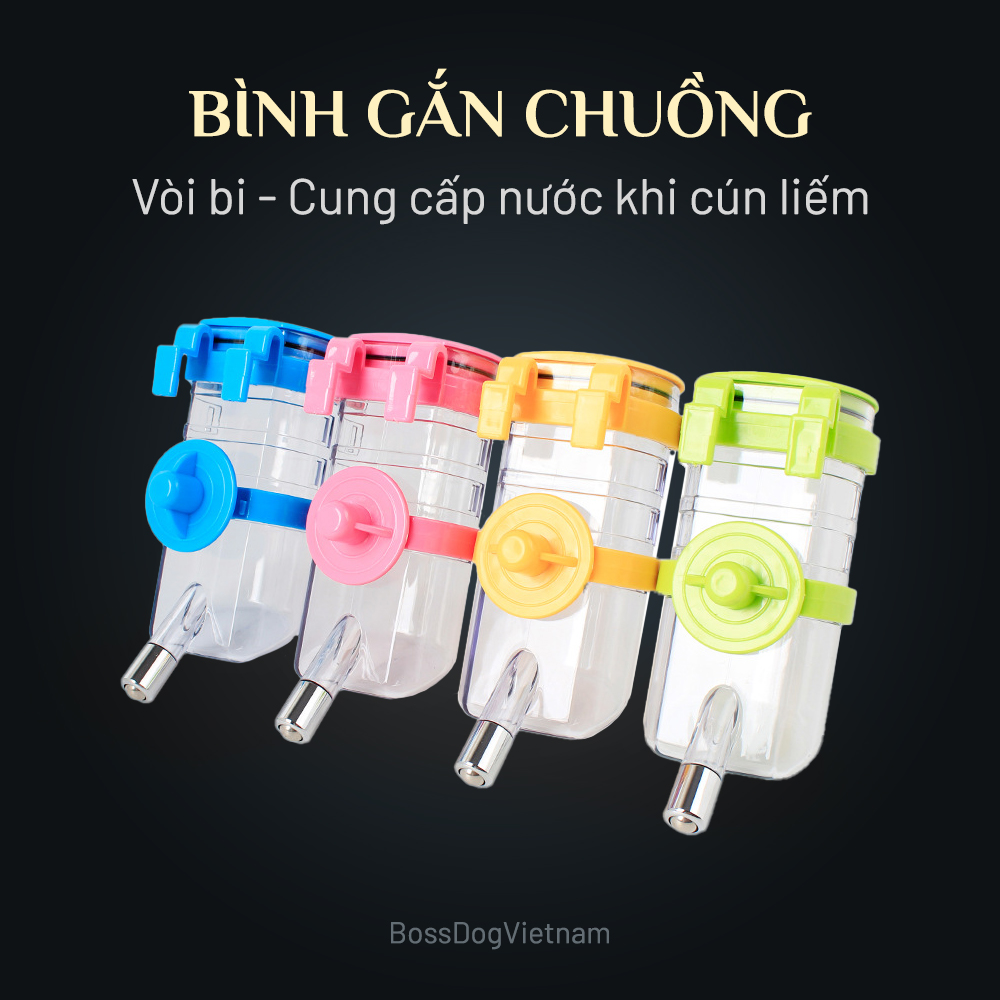 Bình nước cho chó mèo Leky (dạng vòi bi) | BossDog