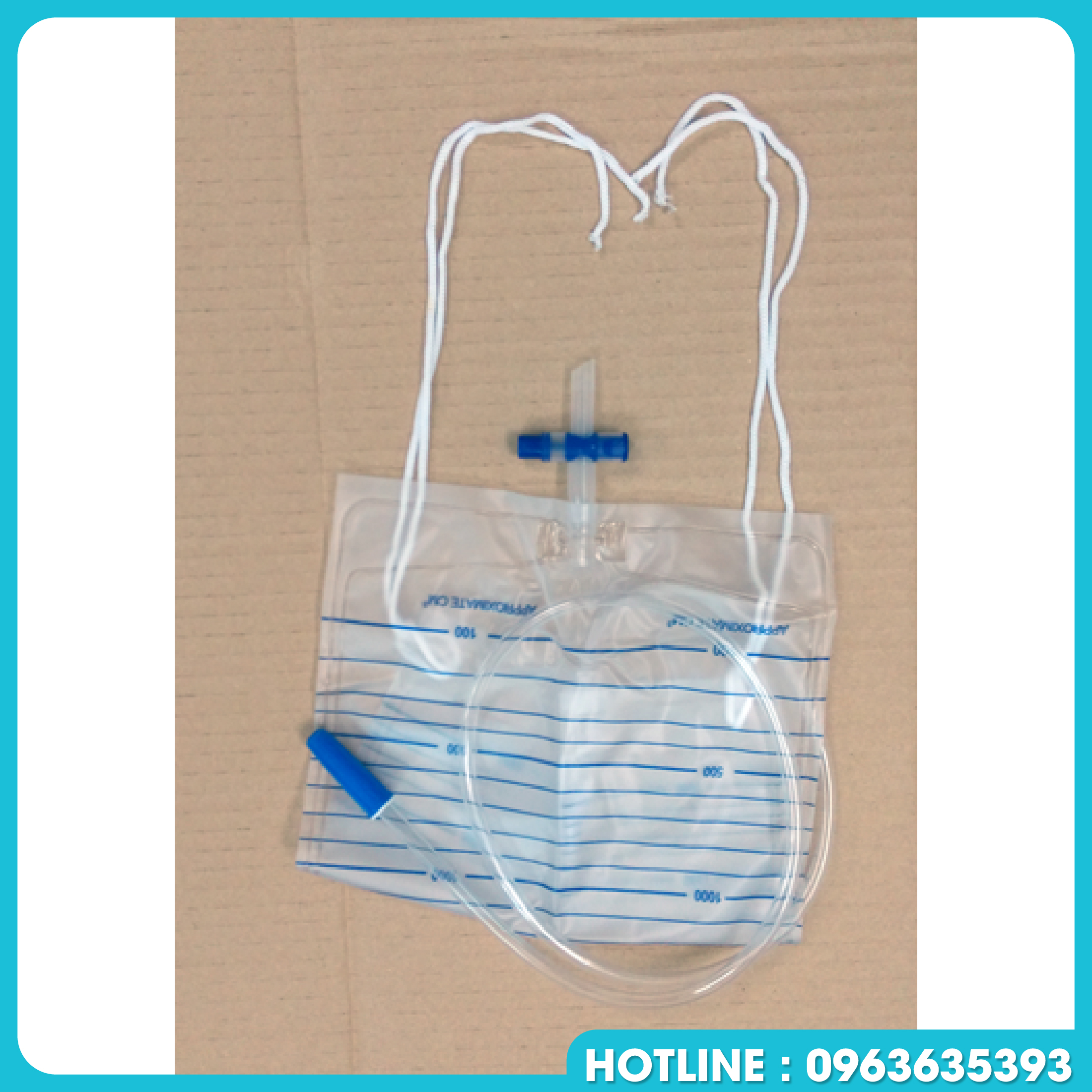 Túi đựng nước tiểu van ngang( túi 10 cái)