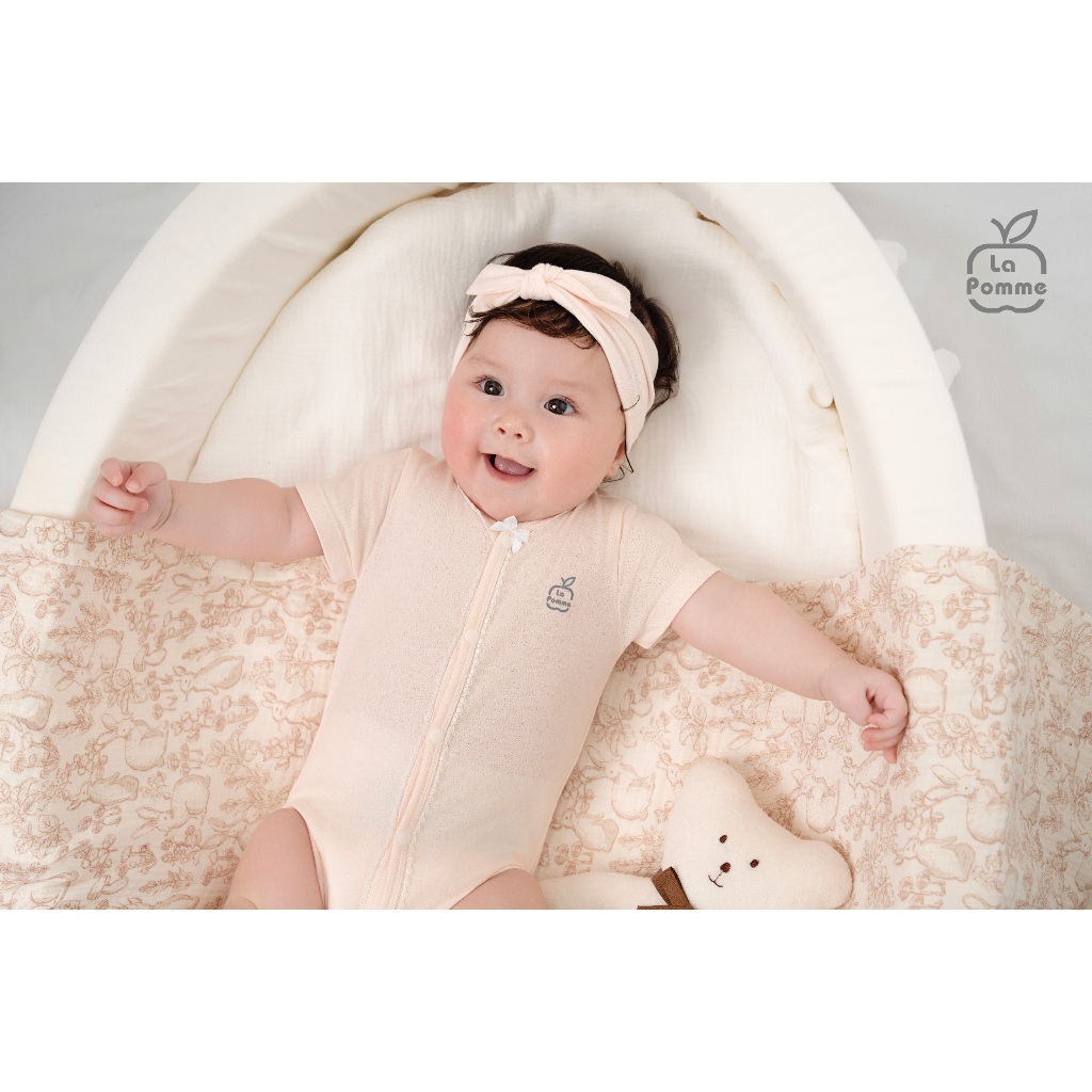 Body chip cộc tay La Pomme đính sticker