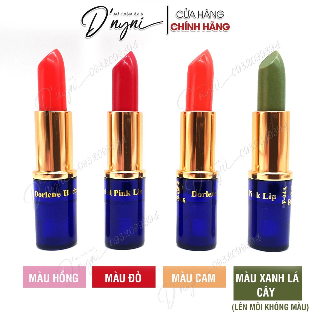 Son Dưỡng Làm Hồng Môi Dorlene Herbal Pink Lip Thái Lan