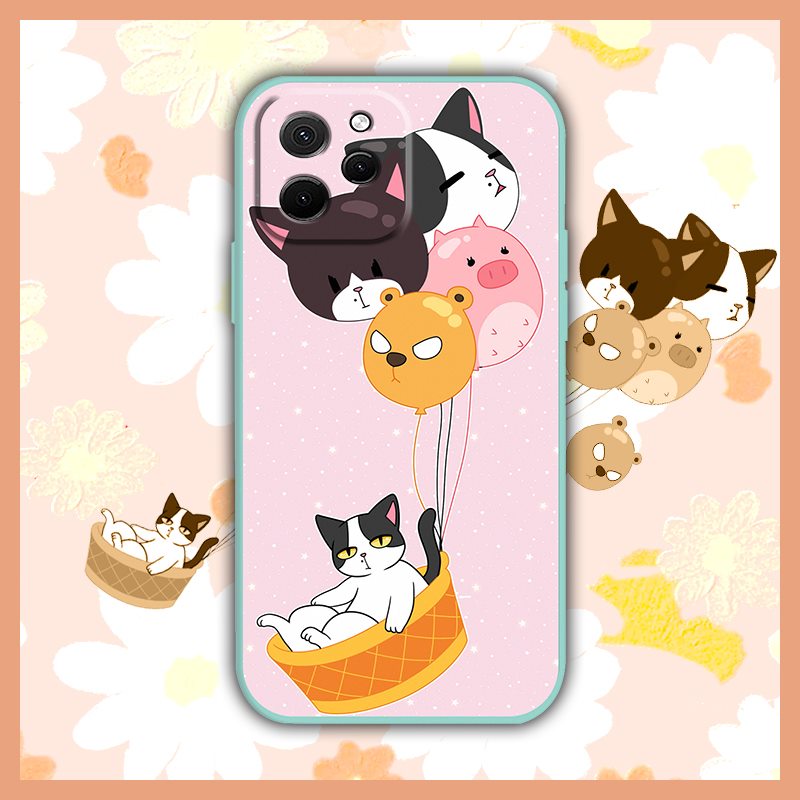 Skin%20feel%20silicone%20soft%20shell%20Phone%20Case%20For%20Huawei%20Nova%20Y61/Enjoy%2050Z%20Cartoon%20Simplicity%20Liquid%20silicone%20shell%20cute%20cat%20-%20Image%202