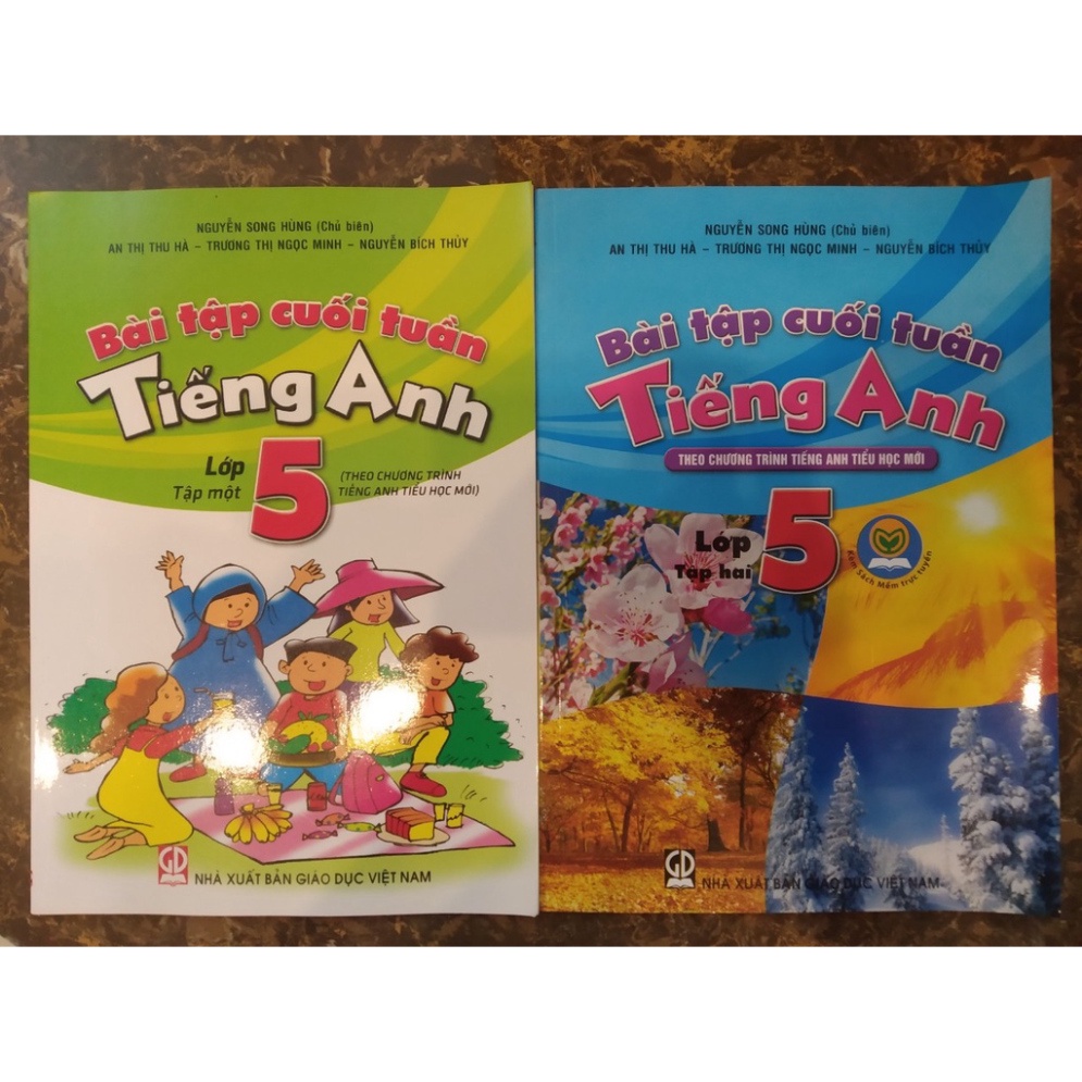 Sách - Combo Bài Tập Cuối Tuần Tiếng Anh Lớp 5 (Tập 1 + Tập 2)