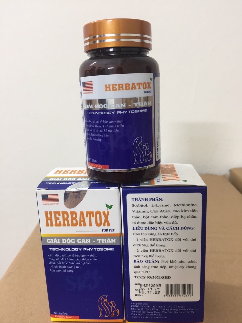 HERBATOX - GIẢI ĐỘC GAN - THẬN CHÓ MÈO