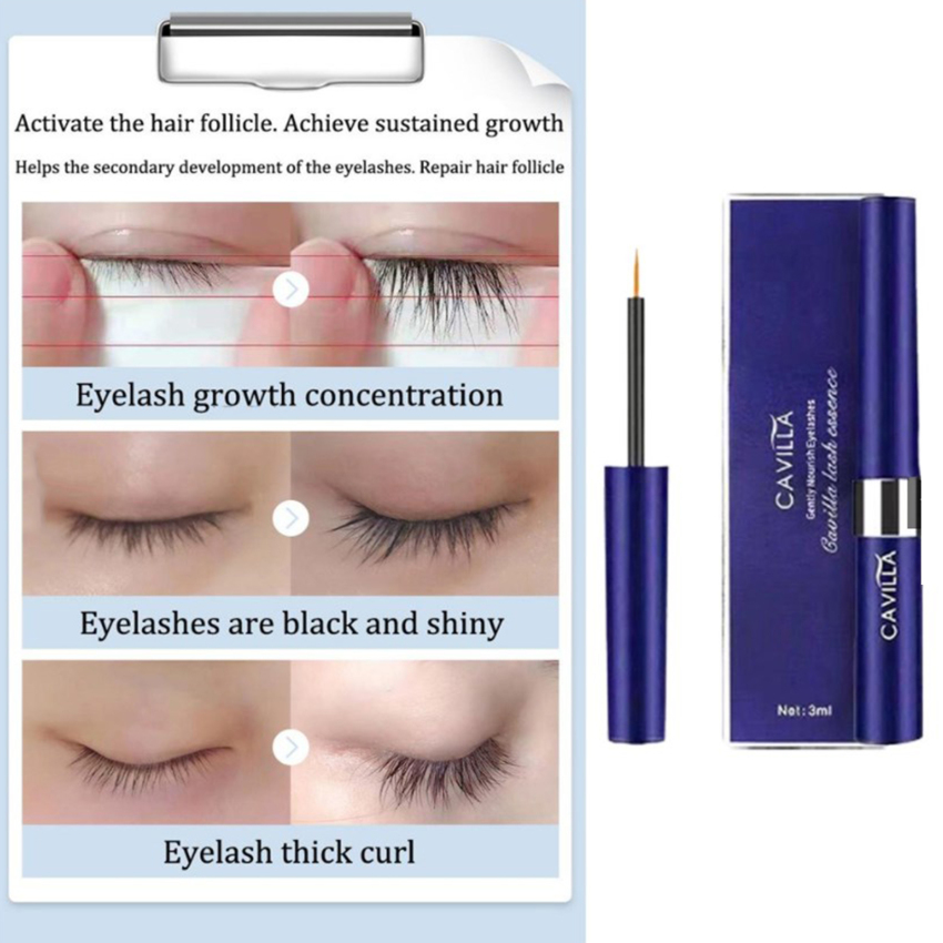 CAVILLA Eyelash Serum Eyelash Growth Solution Thick And Curly Natural Growth Eyelash Solution Maskara