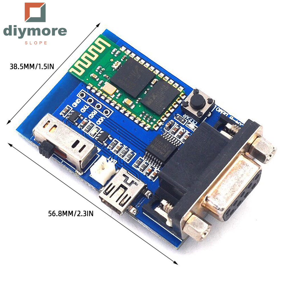 diymore slope BC-04 Bluetooth Serial Port Module Demo Version Wireless Serial Communication Wireless Serial Port RS232 Data Transmission Module