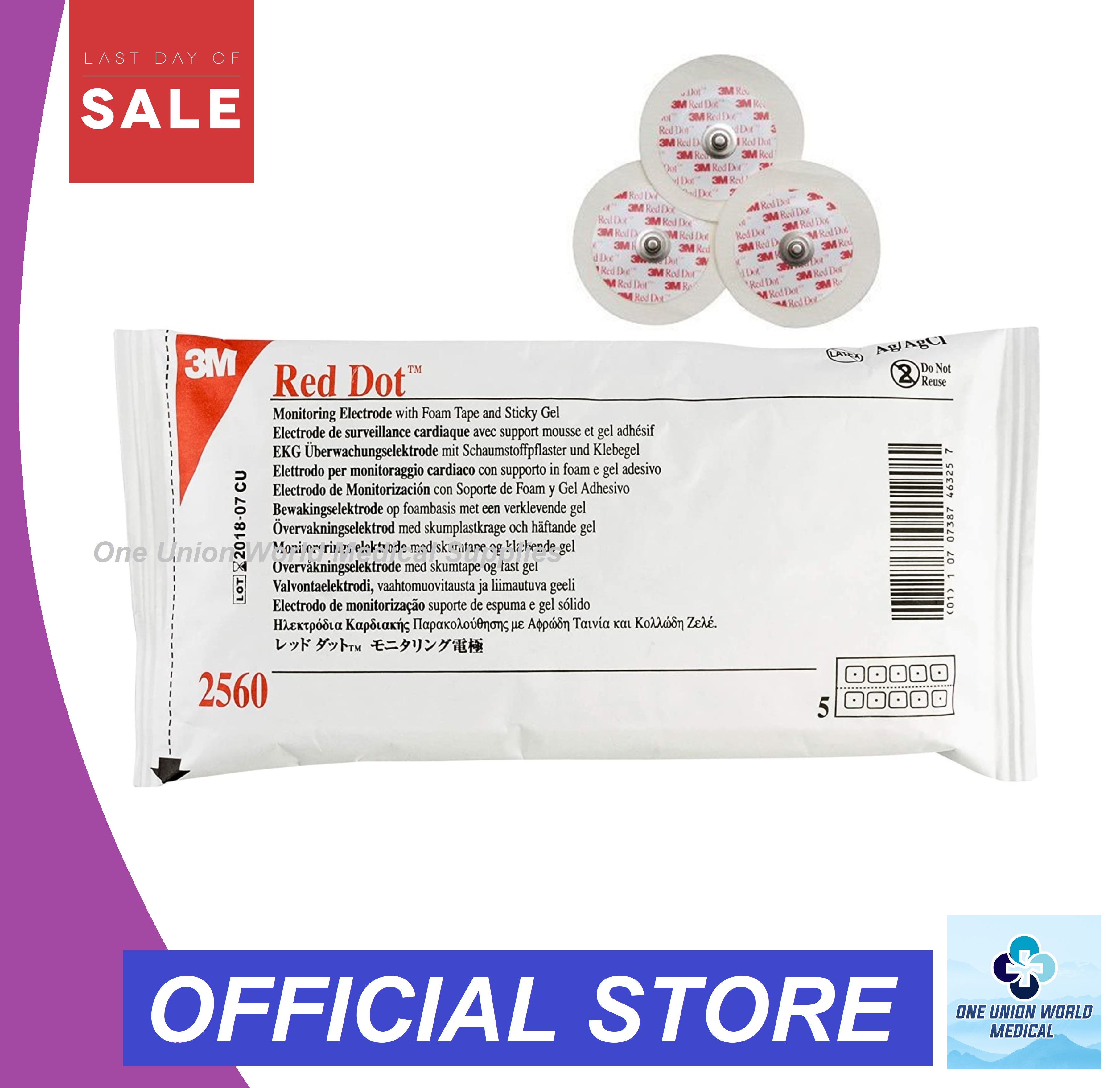 ECG Electrodes 3M Brand Disposable ECG Electrodes 50s (Adult) Lazada PH