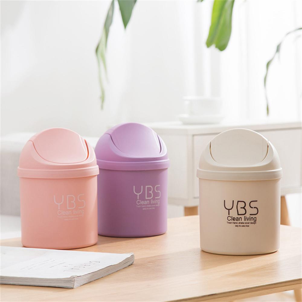 Creative Mini Desktop Trash Can, Household Kitchen Covered Trash Can, Miscellaneous Storage And Cleaning Bin