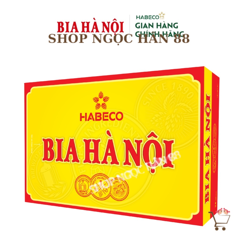 Thùng 24 lon Bia Hà Nội - (330ml/lon)