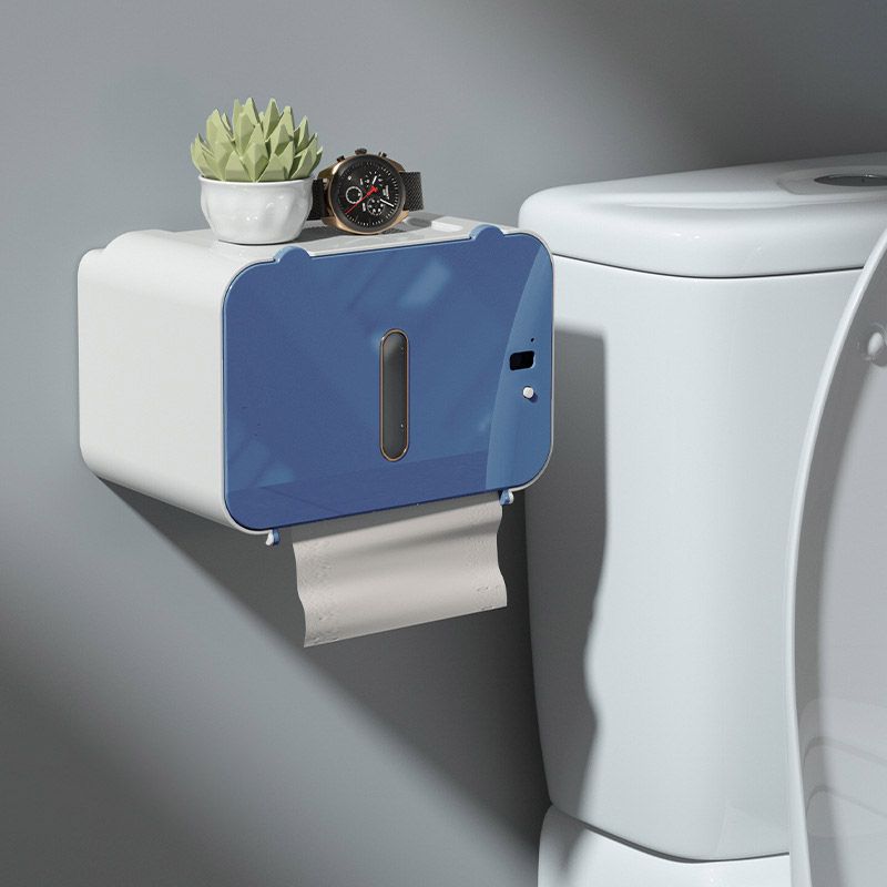 Tissue box Wall-mounted tissue box Tissue box capable of automatically discharging paper No punching in toilet tissue box Household tissue box