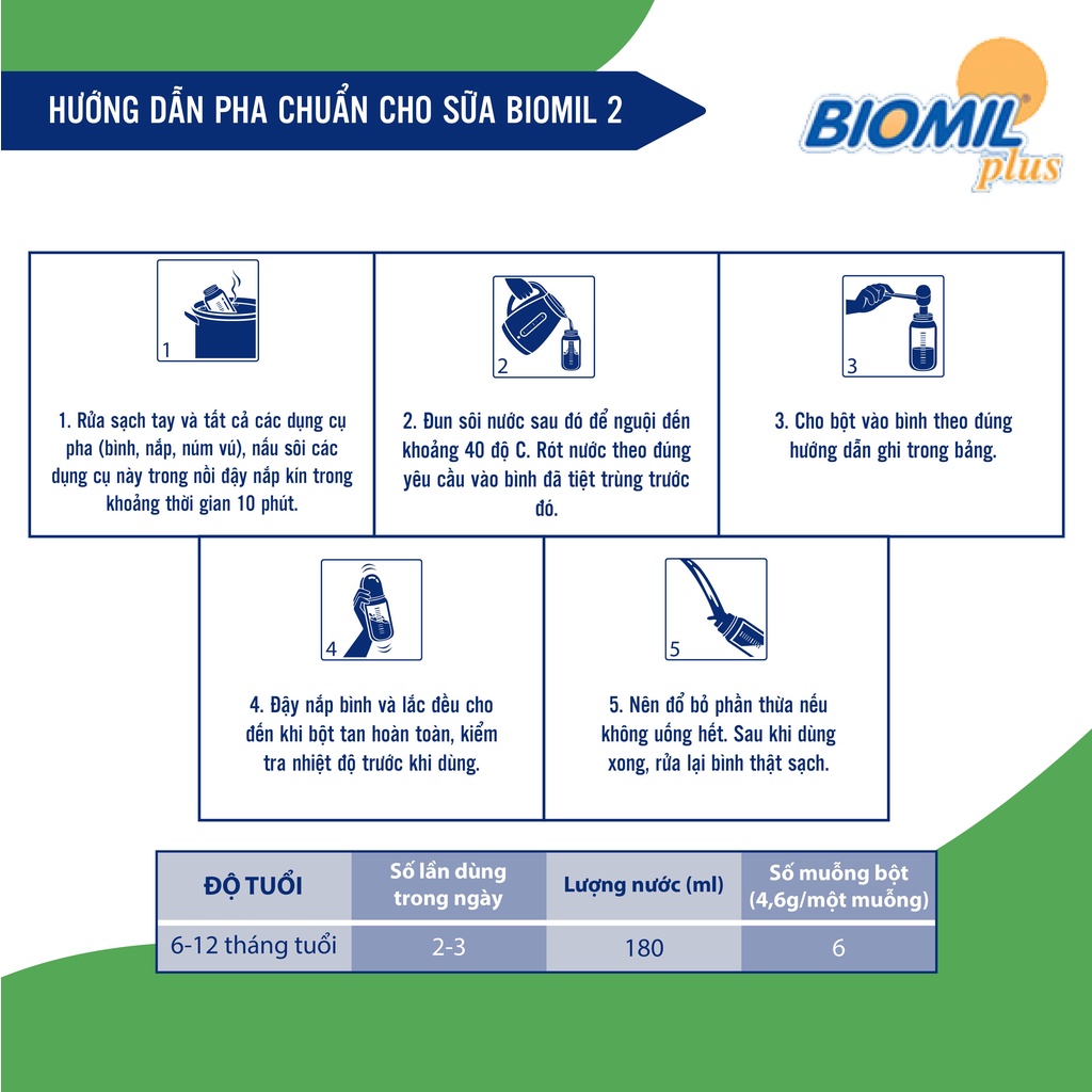 Sữa bột sinh học biomil plus 2 nhập khẩu pháp 800g - ảnh sản phẩm 5