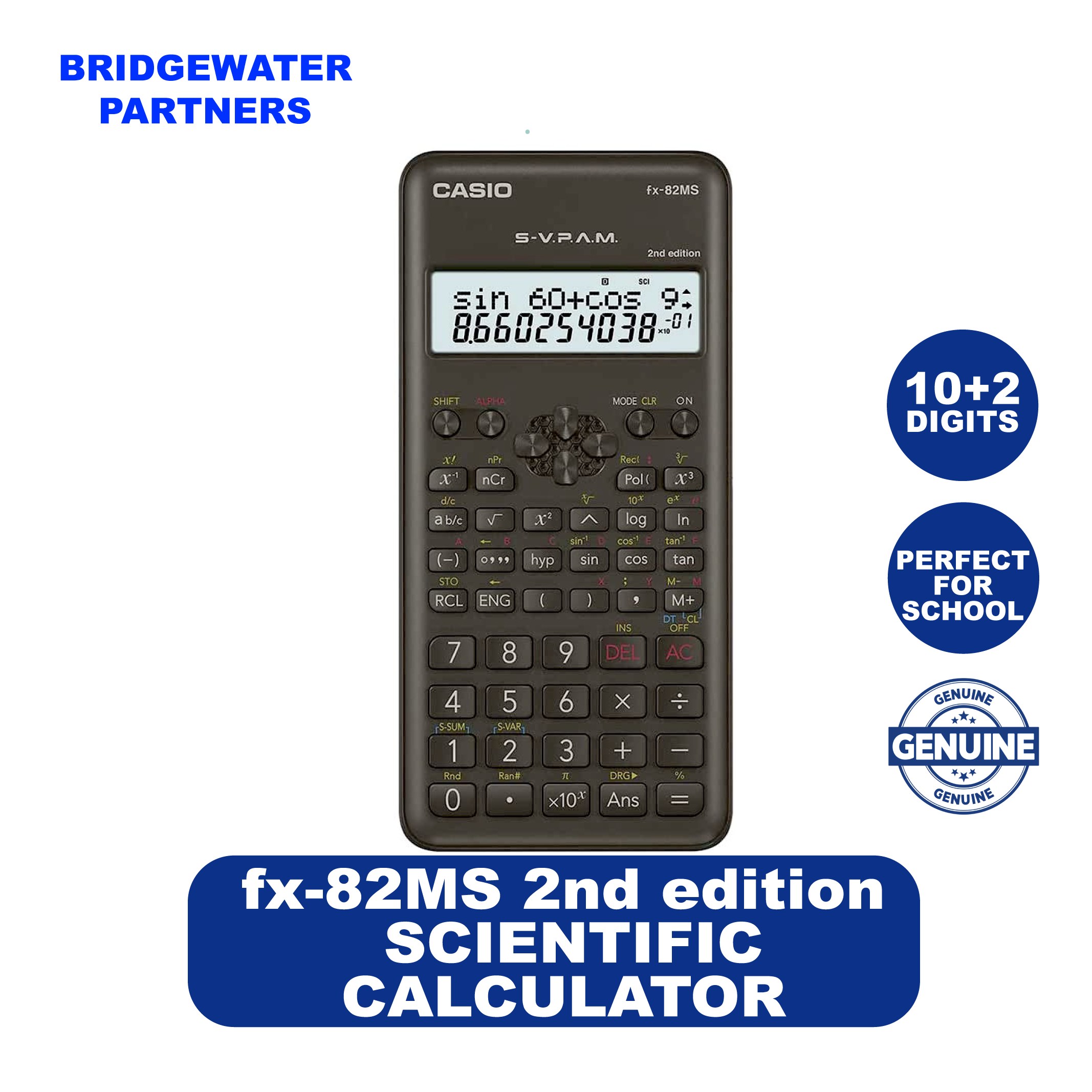 Casio FX 82MS 2nd Edition Scientific Calculator Lazada PH