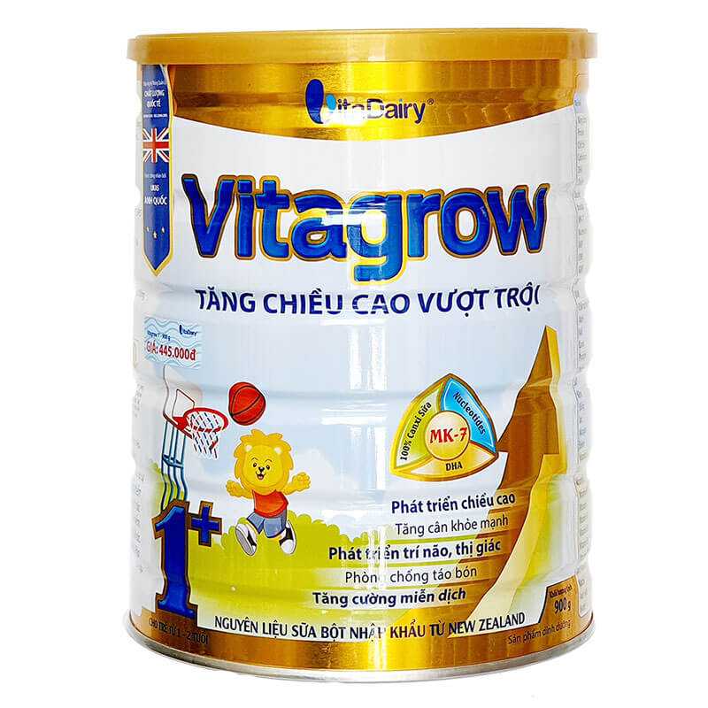 Sữa vitagrow 1+ 900g tăng chiều cao