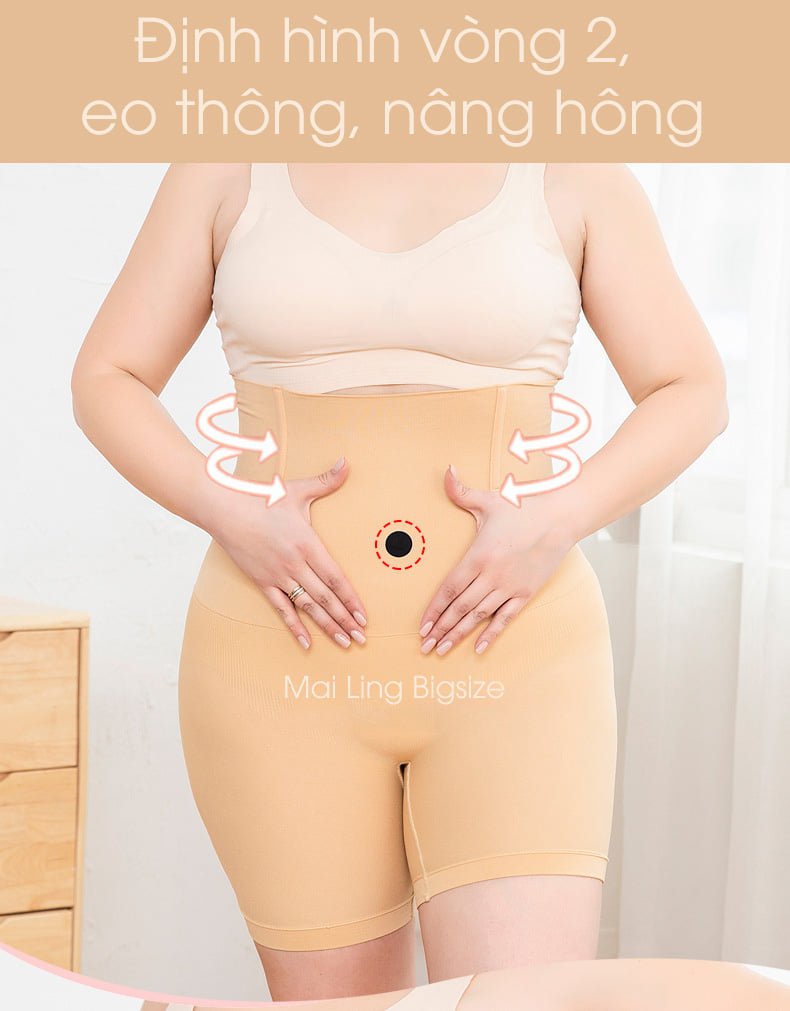 Quần Gen Bụng Bigsize Dáng Đùi