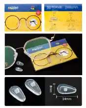 ภาพขนาดย่อของภาพหน้าปกสินค้าMOKHA -AirPocket แป้นจมูกแว่น แบบนุ่ม แป้นยาง แป้นรองแว่นตา เจลจมูกแว่น ซิลิโคนแว่น (1คู่) จากร้าน MOKHA บน Lazada ภาพที่ 1