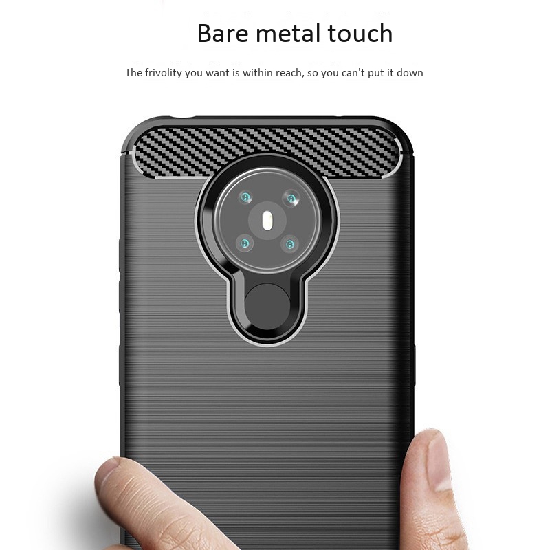 Suitable for Nokia 5.3 Case Anti-Fall Protective Shell Brushed Shell Protective Soft Shell TPU Case
