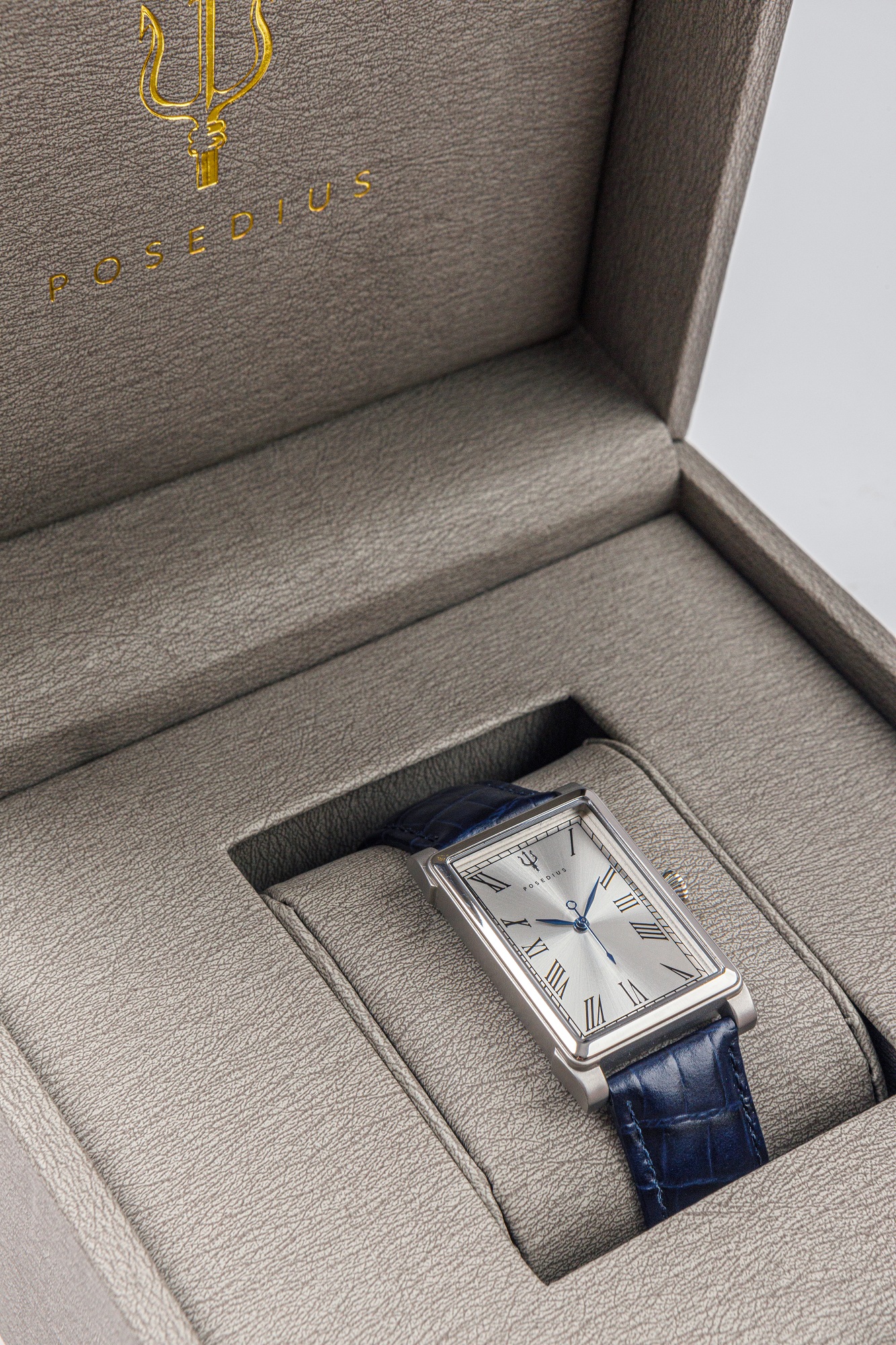 POLYTUS-01 với dây da Alligator xanh Navy