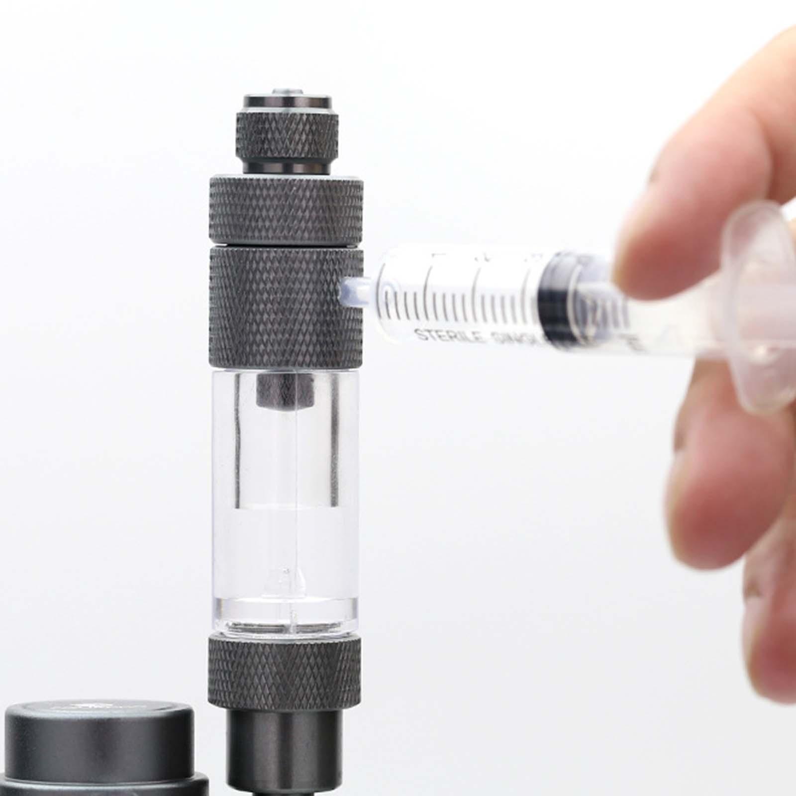 Petery CO2 Bubble Counter with Check Valves Devices Easy to Use Multifunction Fish Tank Tool for CO2 Generator Regulator Single Head