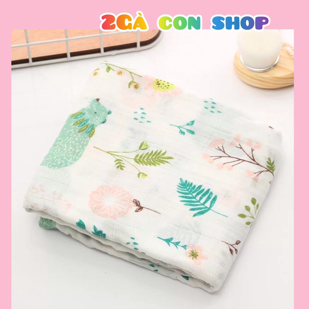 Khăn tắm/khăn quấn bé Smulin cuộn 2lớp 120cm