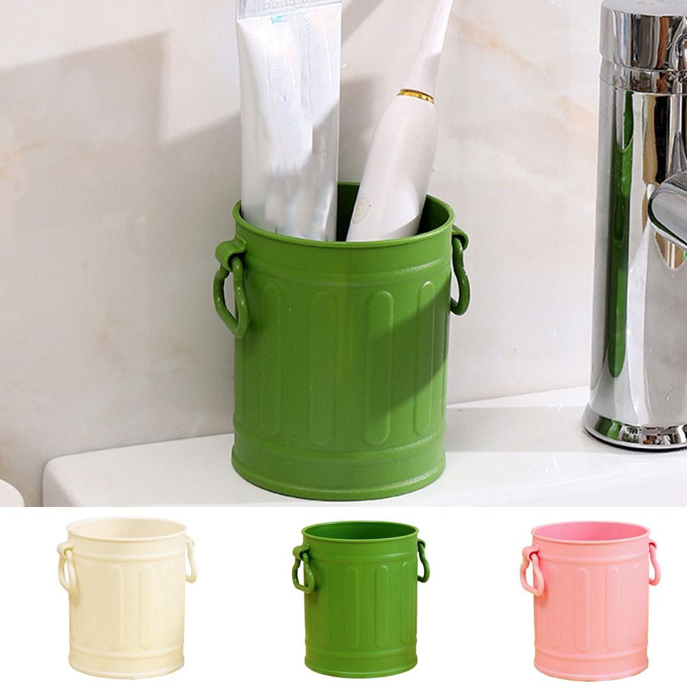 MMLUCK Large Capacity Makeup Brush Pen Organizer Plastic Reusable Pen Storage Container Lovely Cute Simple Pen Holder Desktop