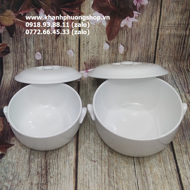 thố sứ đựng cơm Minh Long 18cm - thố sứ đựng cơm Minh Long