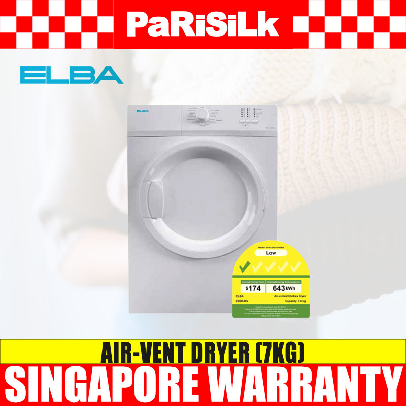 Elba Ebd 749 V Air Vent Dryer 7kg Lazada Singapore