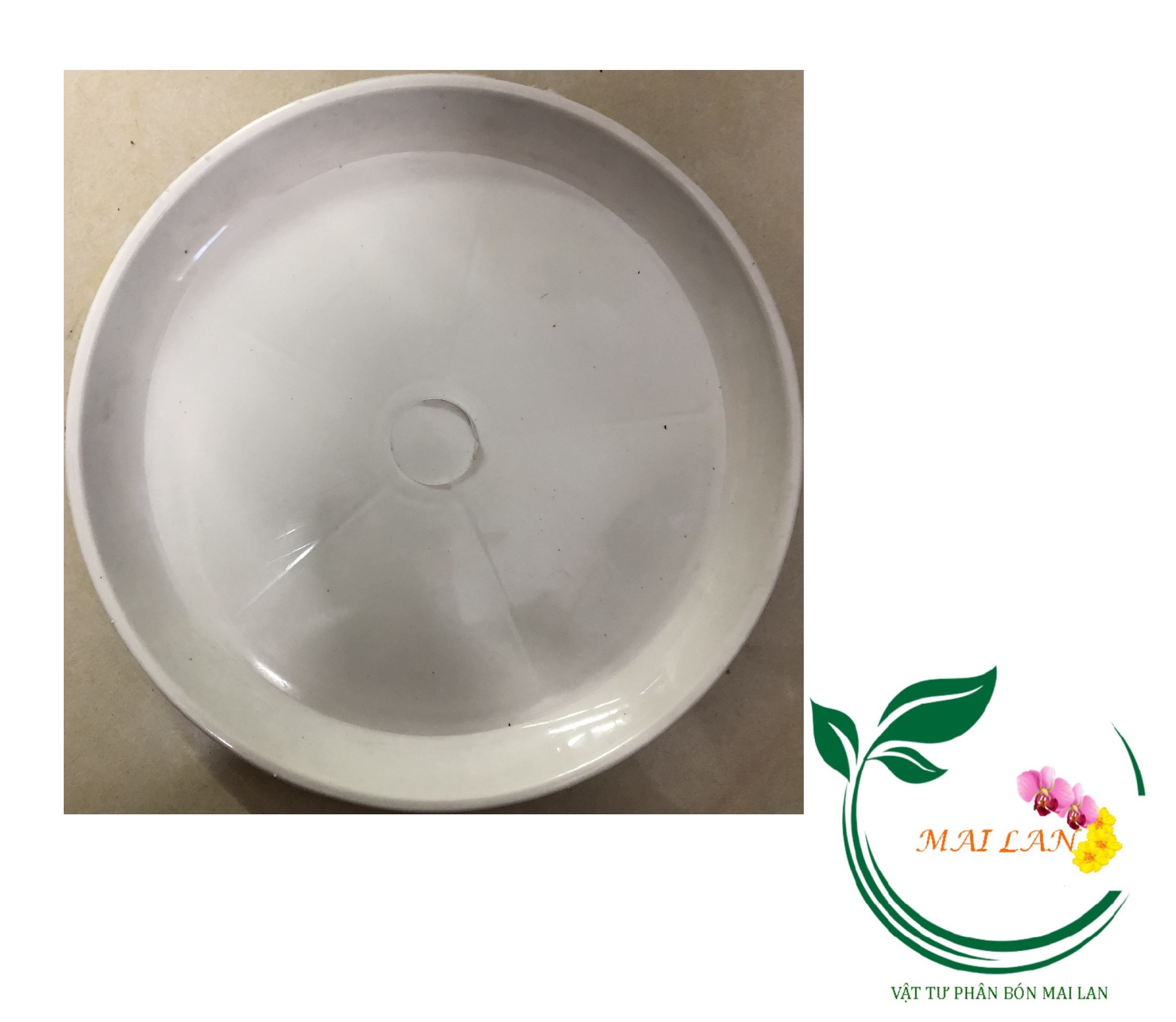 Đĩa lót chậu tròn phi 24cm - #042d#